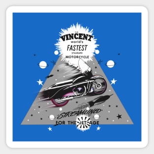 The Gorgeous Vincent Black Shadow Motorcycle Sticker